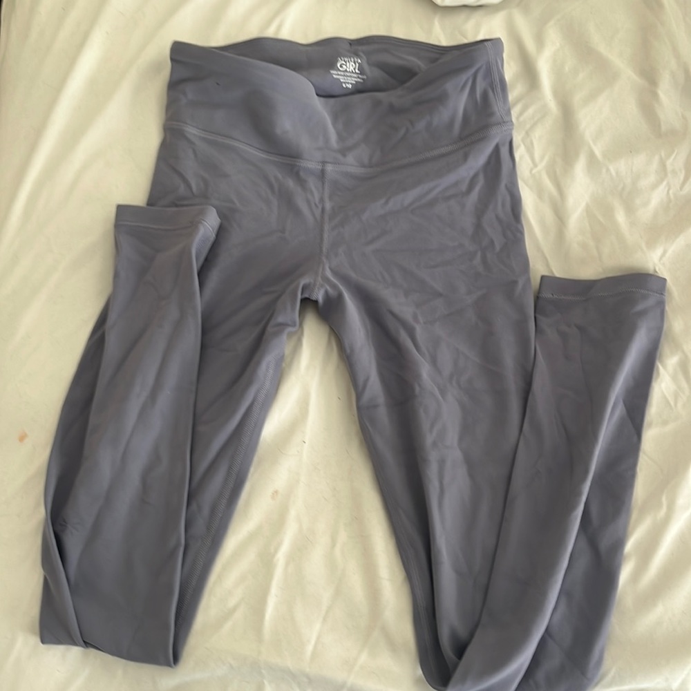 Lavender girl, Athleta leggings